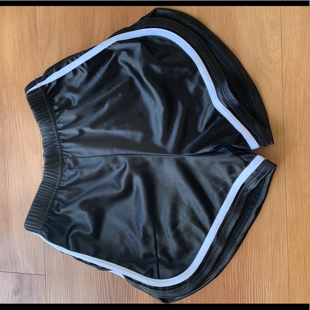 Black velvet shorts size SMALL
